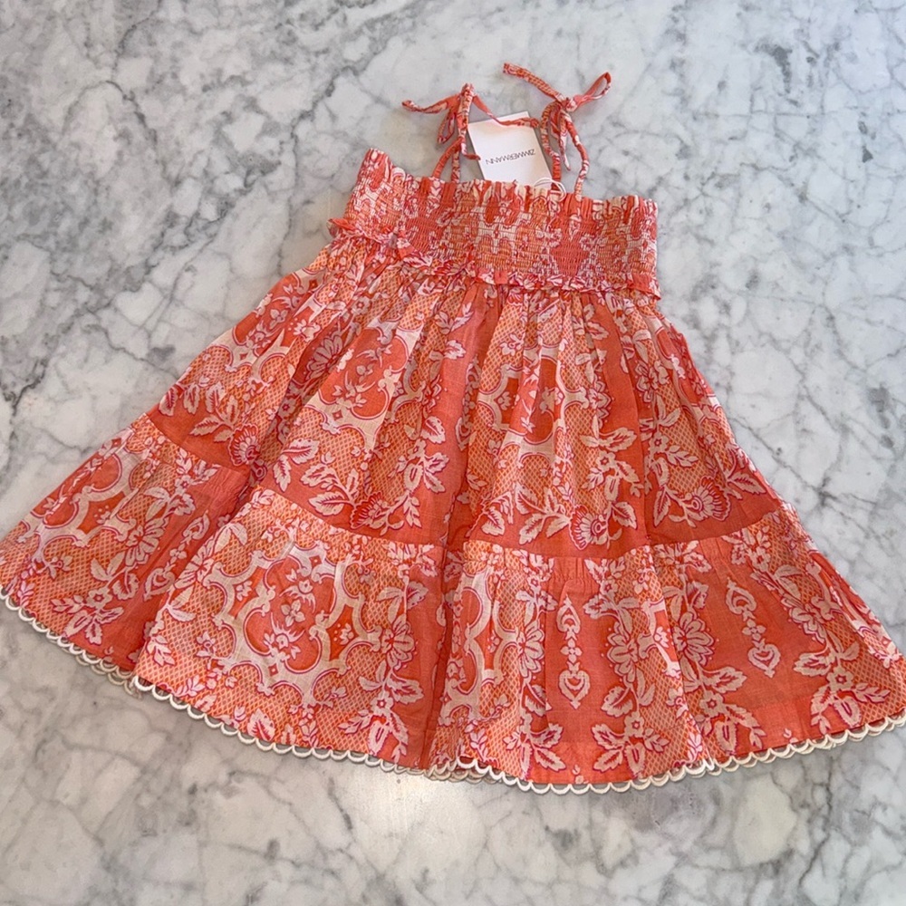 NWT ZIMMERMANN SHIRRED SUNDRESS 2Y